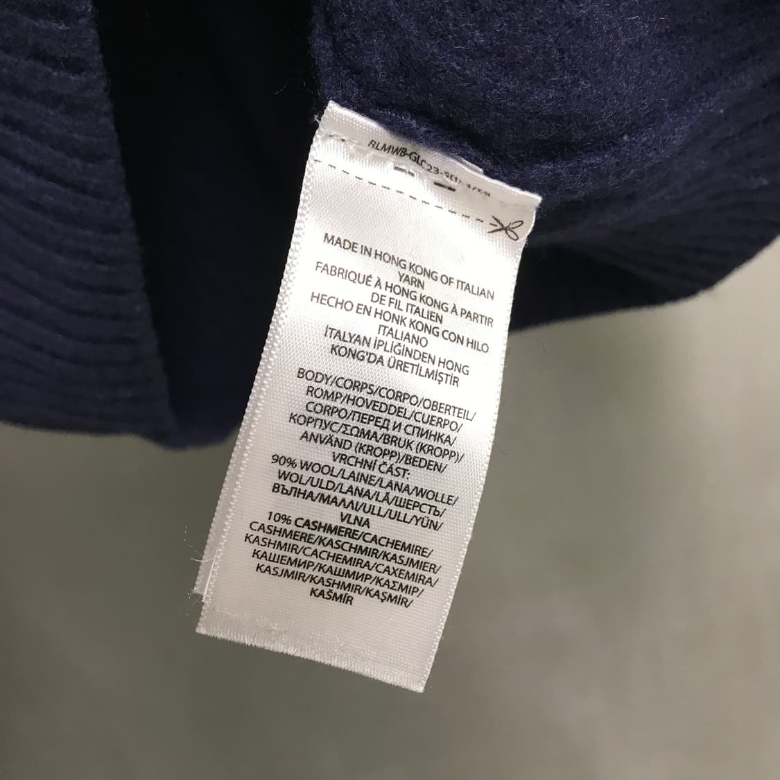 폴로 랄프로렌 케이블 니트 네이비 L(W) 상품이미지6