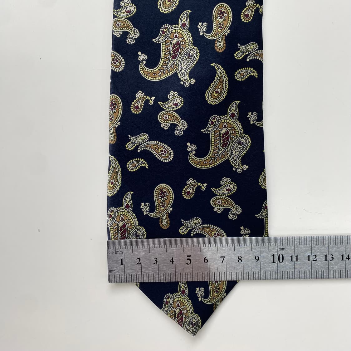 아쿠아스큐텀 페이즐리 정품 명품 넥타이 실크100 상품이미지8