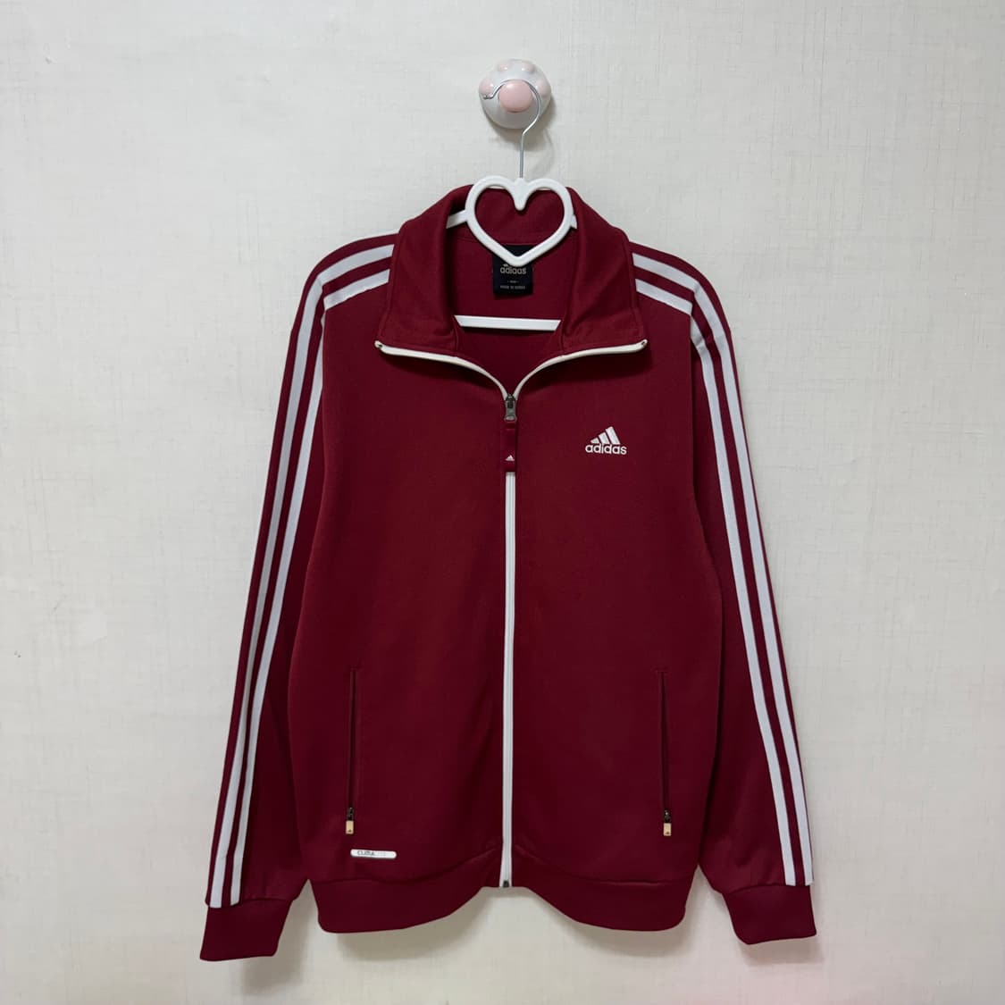 아디다스 버건디 져지 트랙탑 자켓 와인 L 100 대장 희귀 집업 상품이미지2