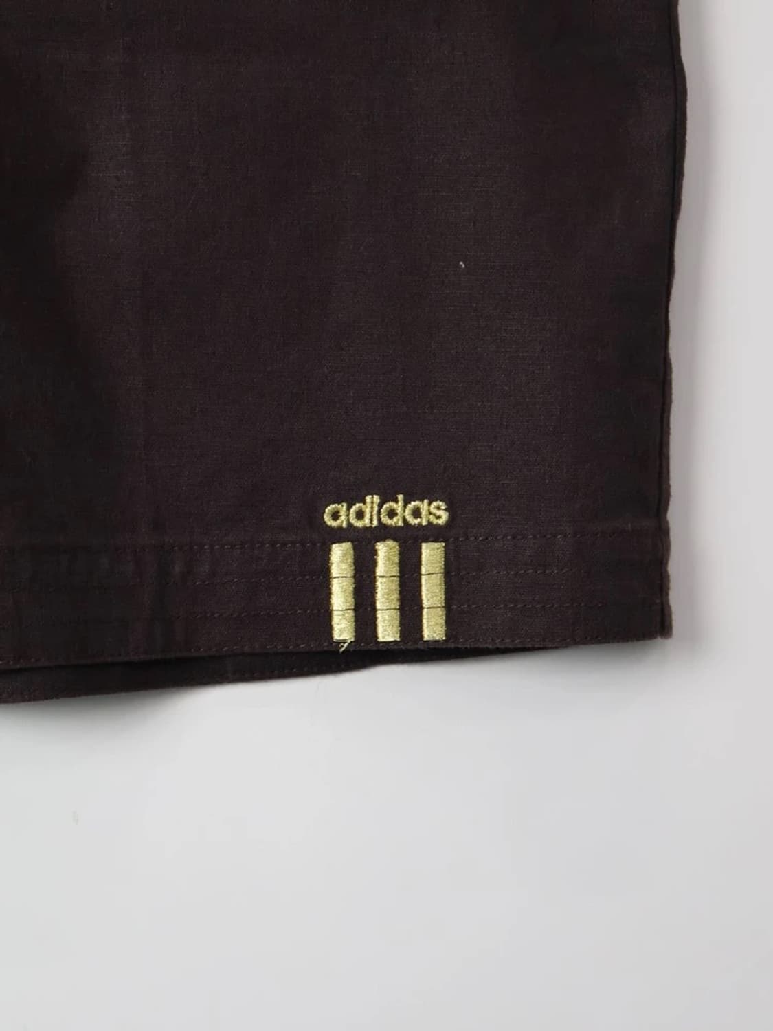 Adidas 3 Stripe Brown Short Sleeve Shirt 상품이미지5