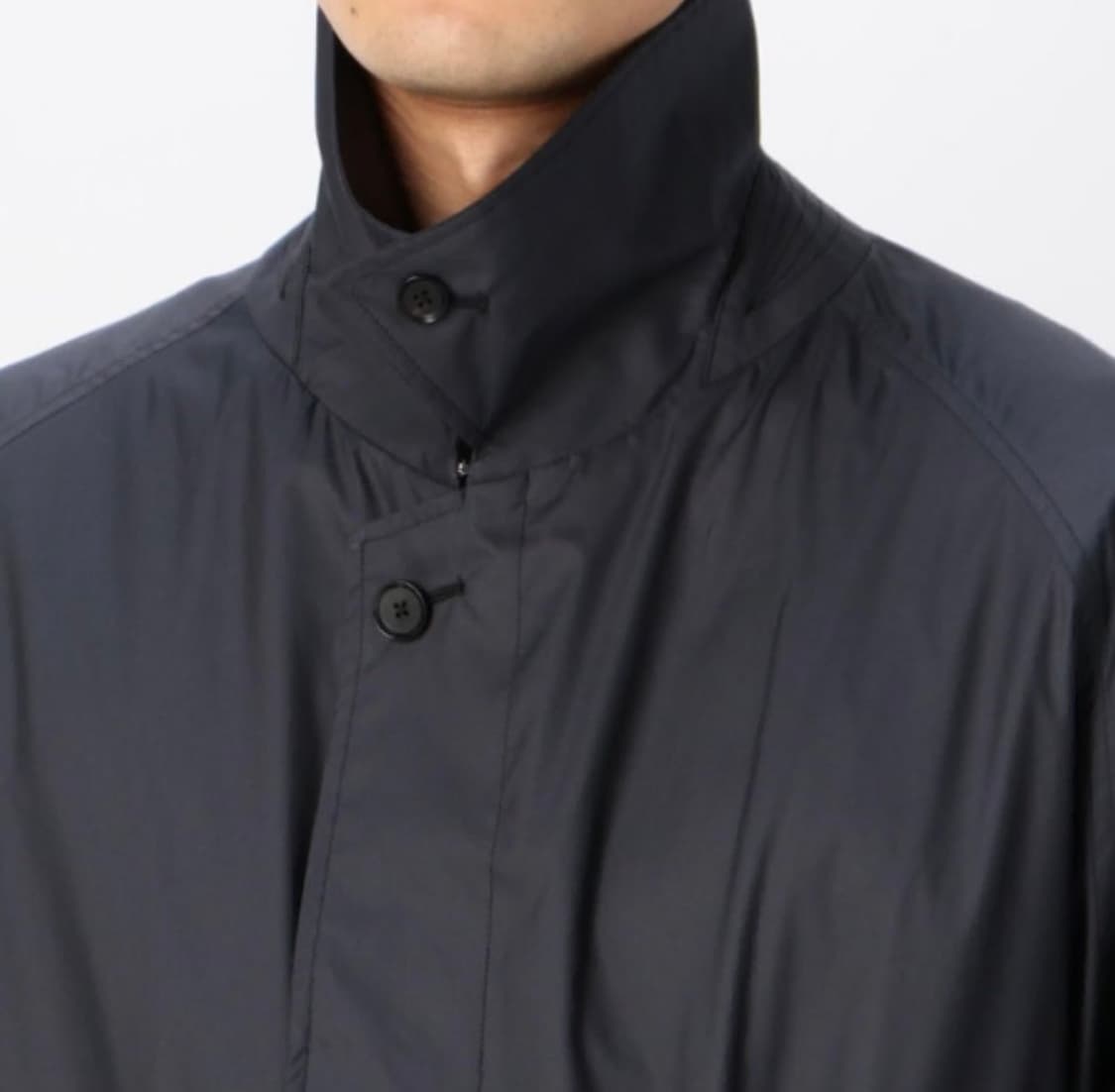 AURALEE POLYESTER SOUTEIN COLLAR COAT 상품이미지7