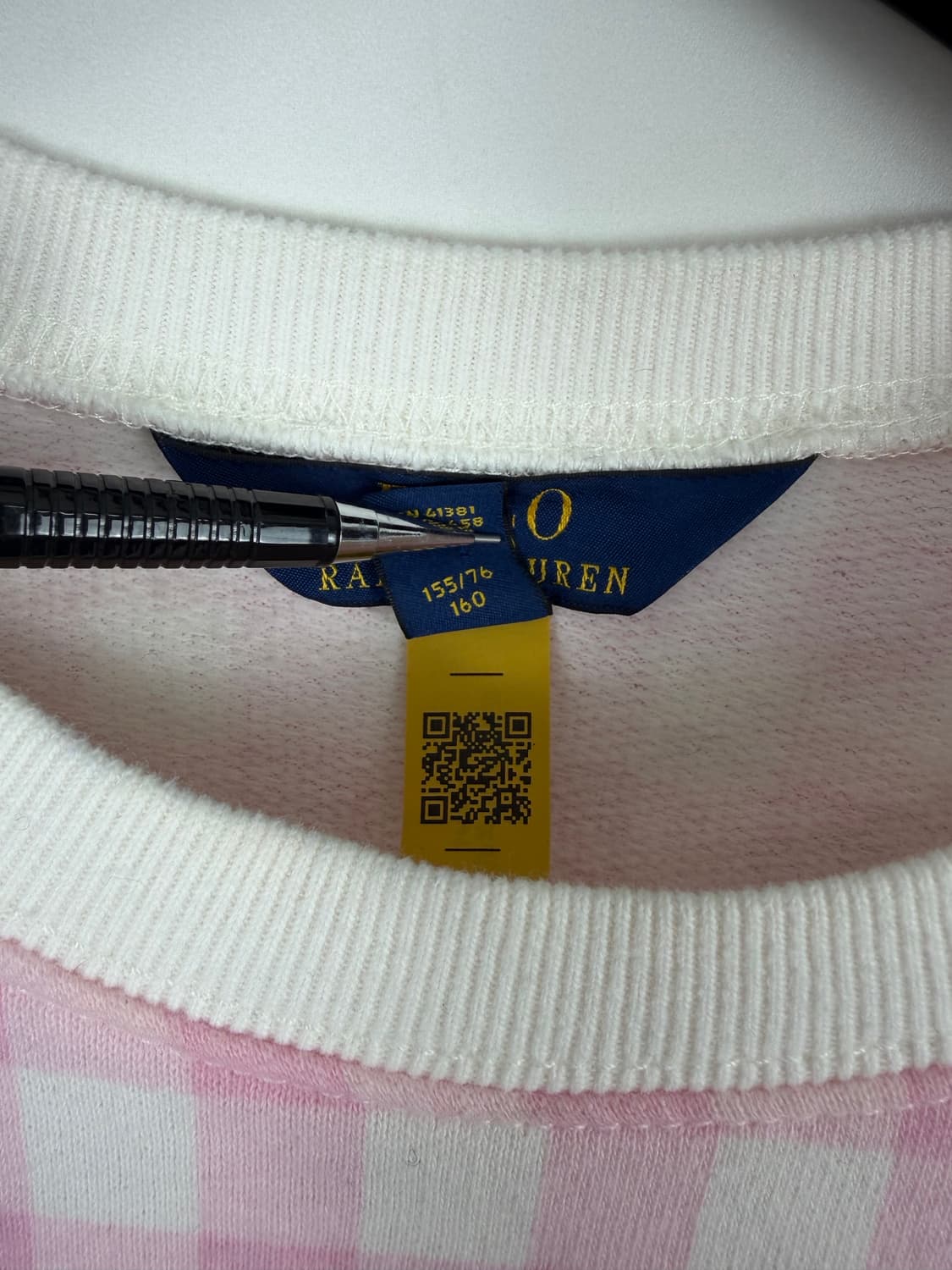 a34) 폴로랄프로렌 체크 포니 맨투맨 상품이미지4