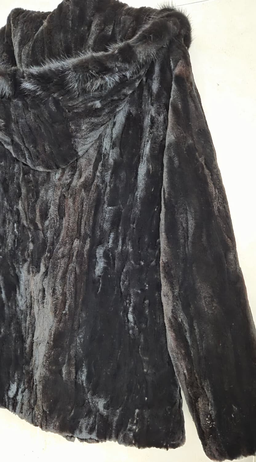 LEEGA 리가 후드 밍크코트 66사이즈 택포 상품이미지6