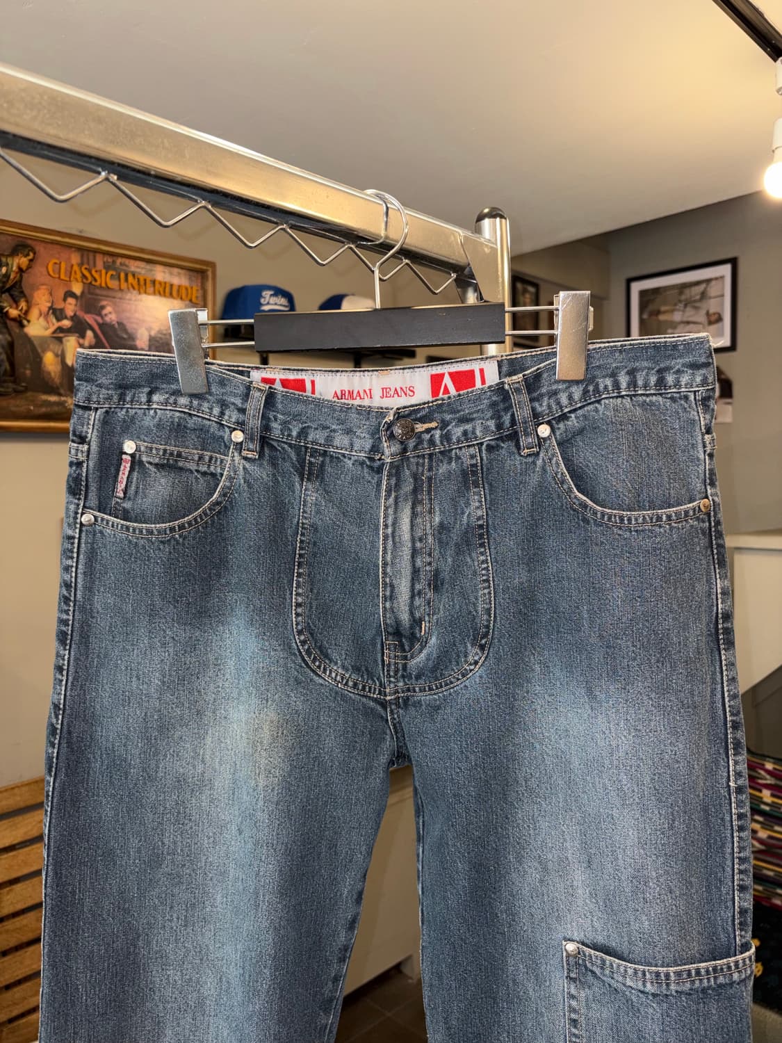 90-00’s Armani Jeans pocket detail denim 상품이미지5
