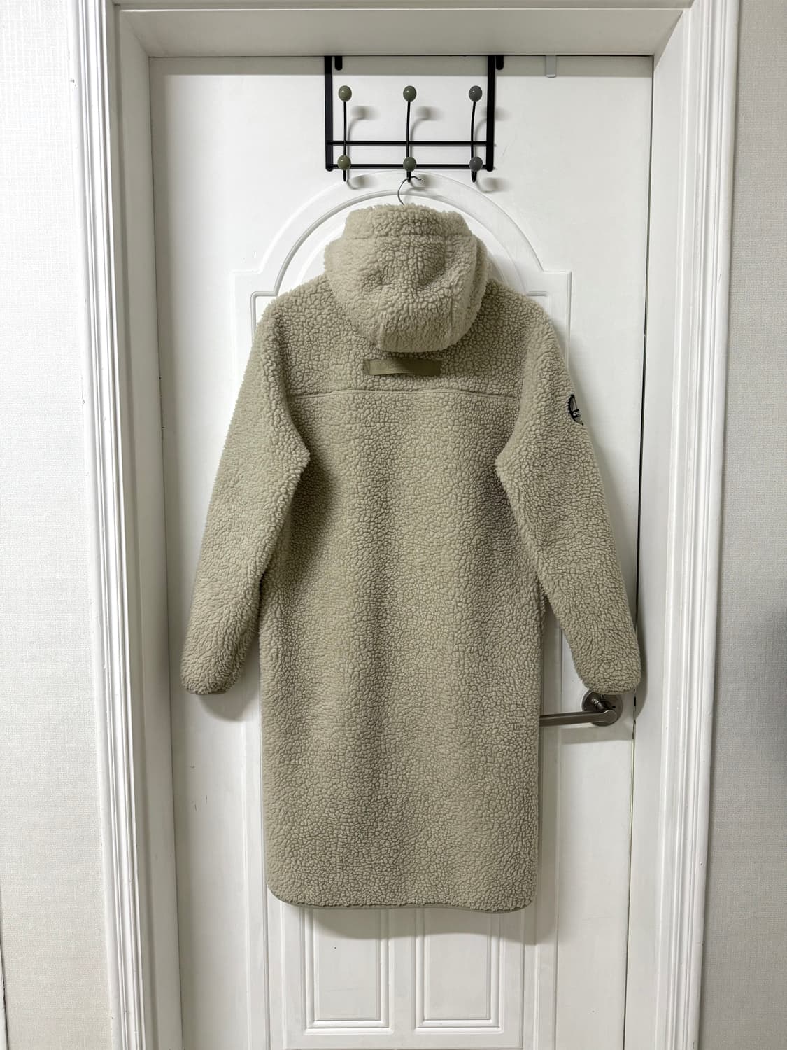 90사이즈 디스커버리 롱후리스 롱뽀글이 베이지 상품이미지6