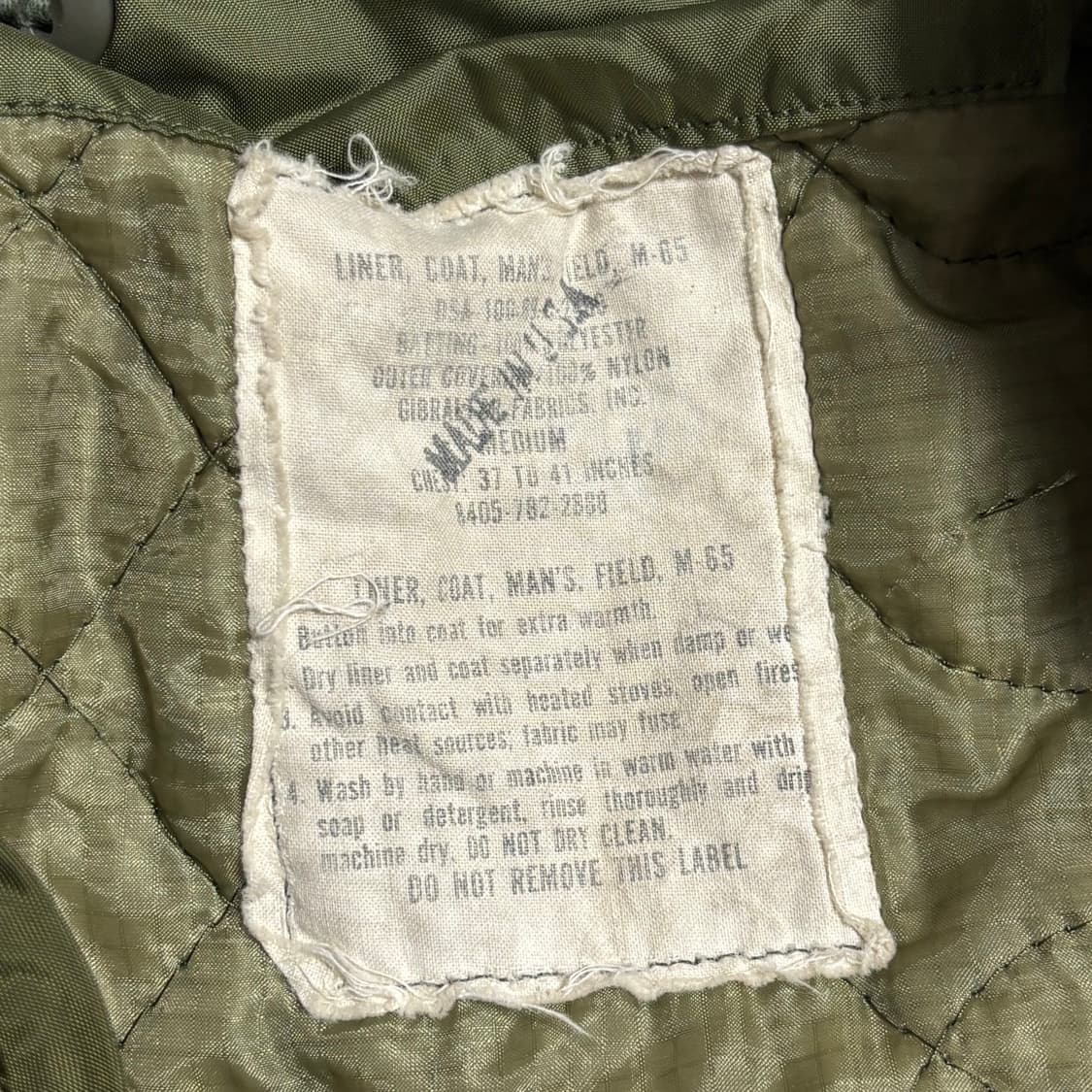 US army 미군 80s 오리지널 M65 피쉬테일 파카 상품이미지4