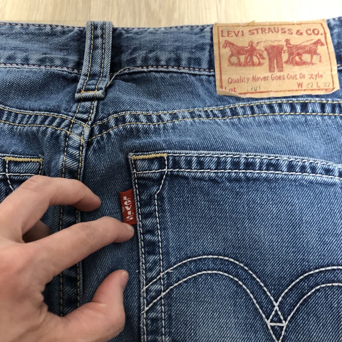 (31) 00's 리바이스 타입원 TYPE-1 901 스트레이트핏 데님 상품이미지8