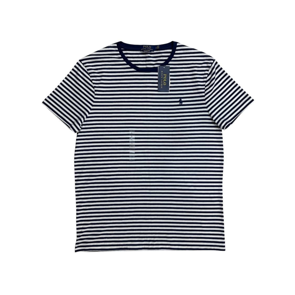 (새상품) 폴로 랄프로렌 네이비 스트라이프 반팔 티셔츠 L 상품이미지1