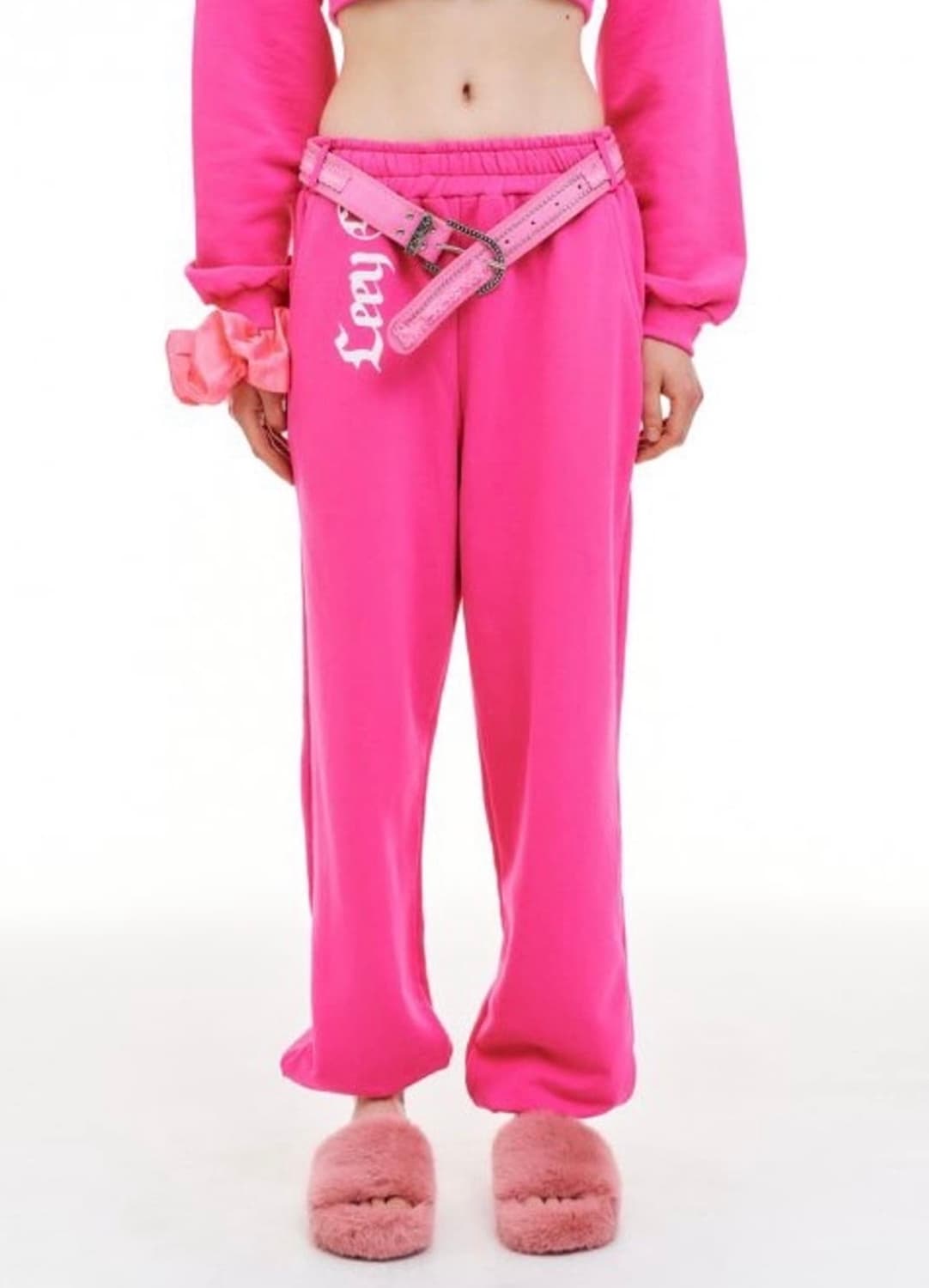 Leey 조거팬츠 핑크 상품이미지1