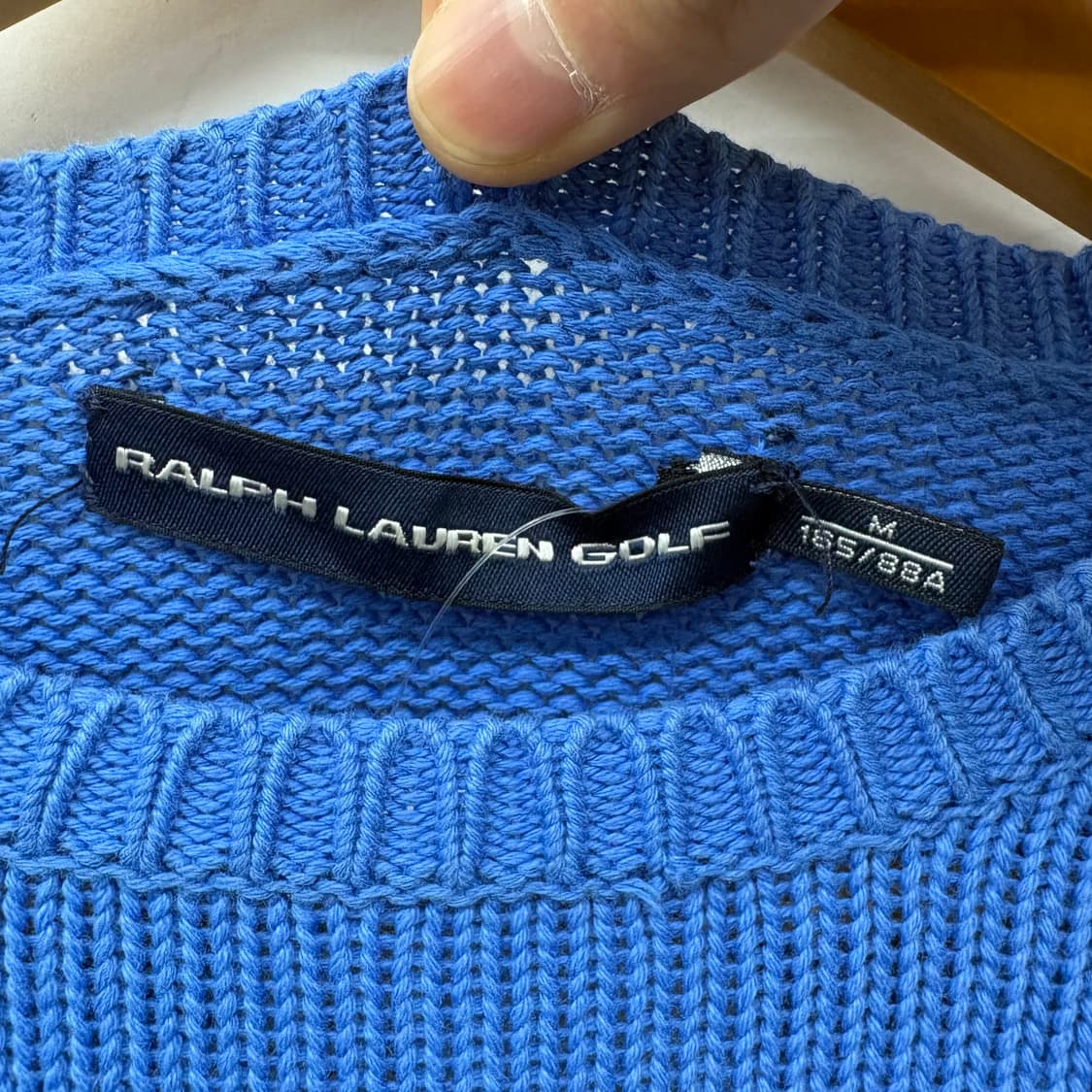 폴로 랄프로렌 블루 니트 스웨터 여M 상품이미지3