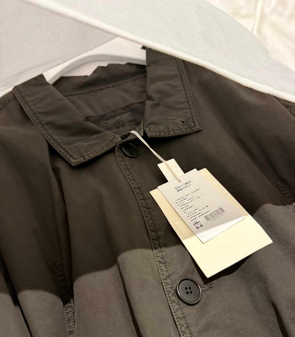 [3] 폴리테루 24fw 패디드 헌트 코트 카키 올리브 새상품  상품이미지2