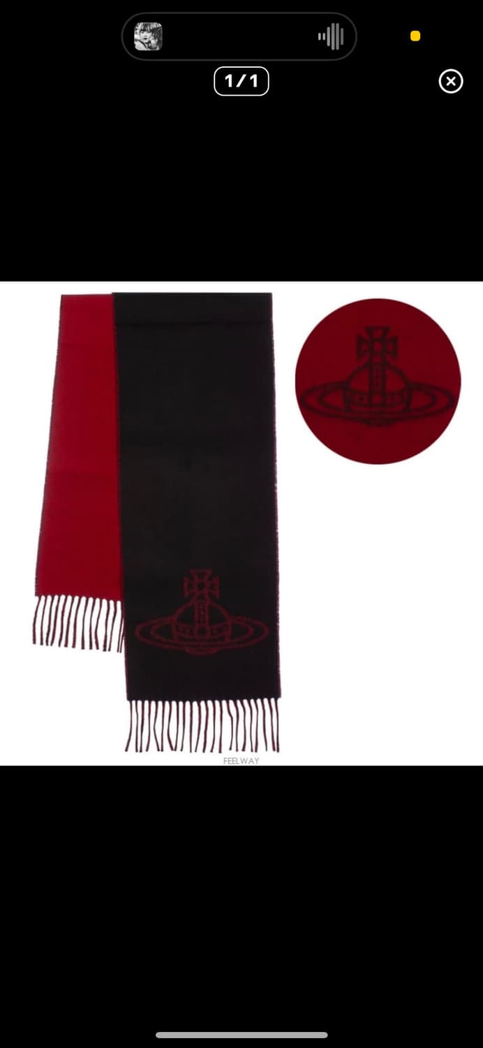 비비안웨스트우드 더블페이스 머플러 상품이미지1