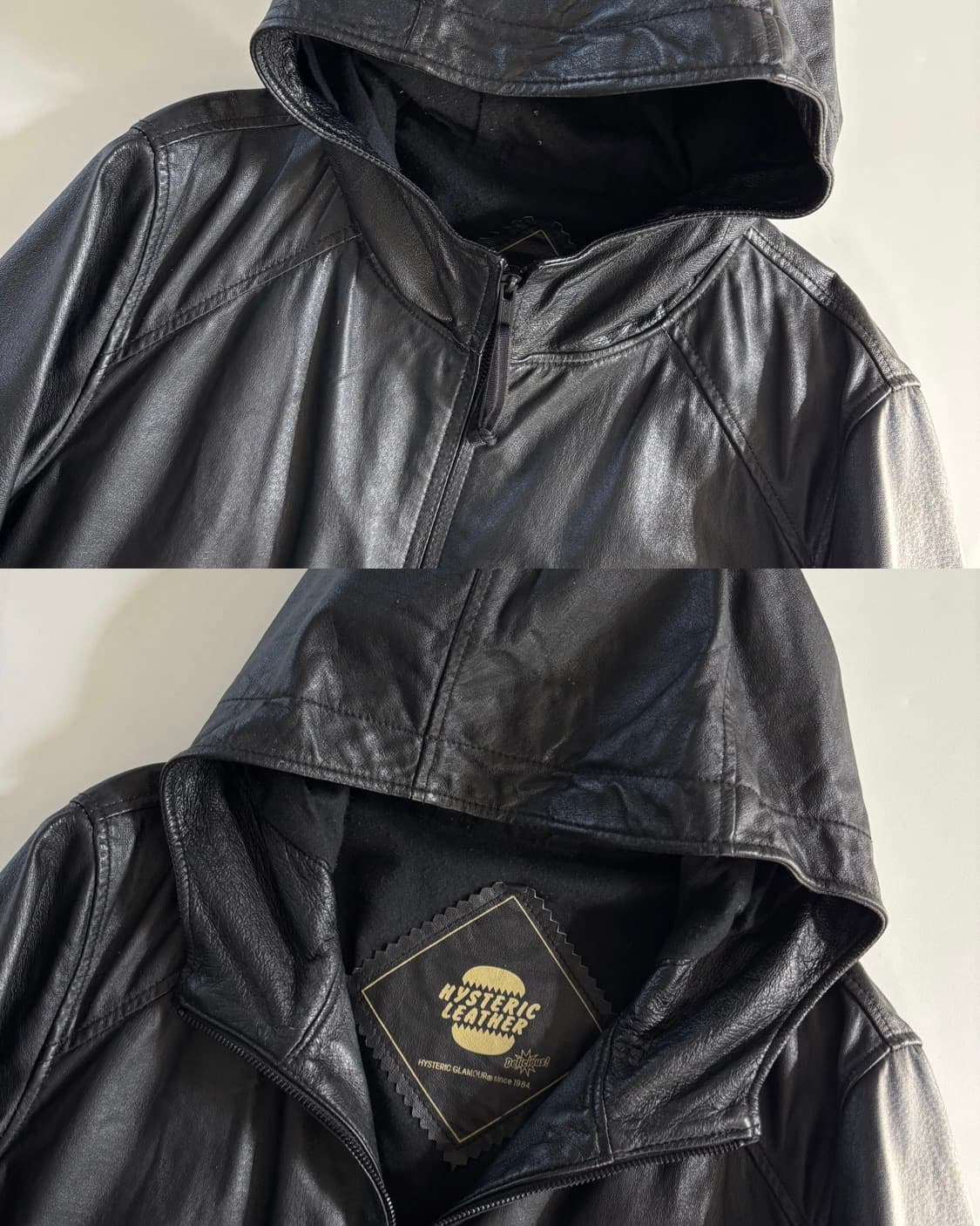 Hysteric Glamour 히스테릭글래머 가죽 후드 자켓 상품이미지7