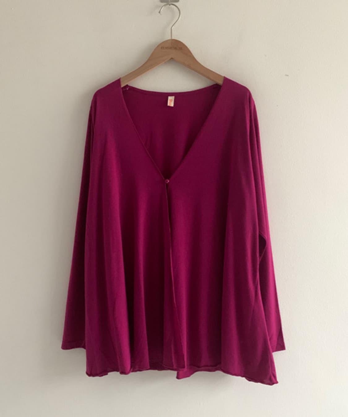 Thin Loose One Button Cardigan 상품이미지2