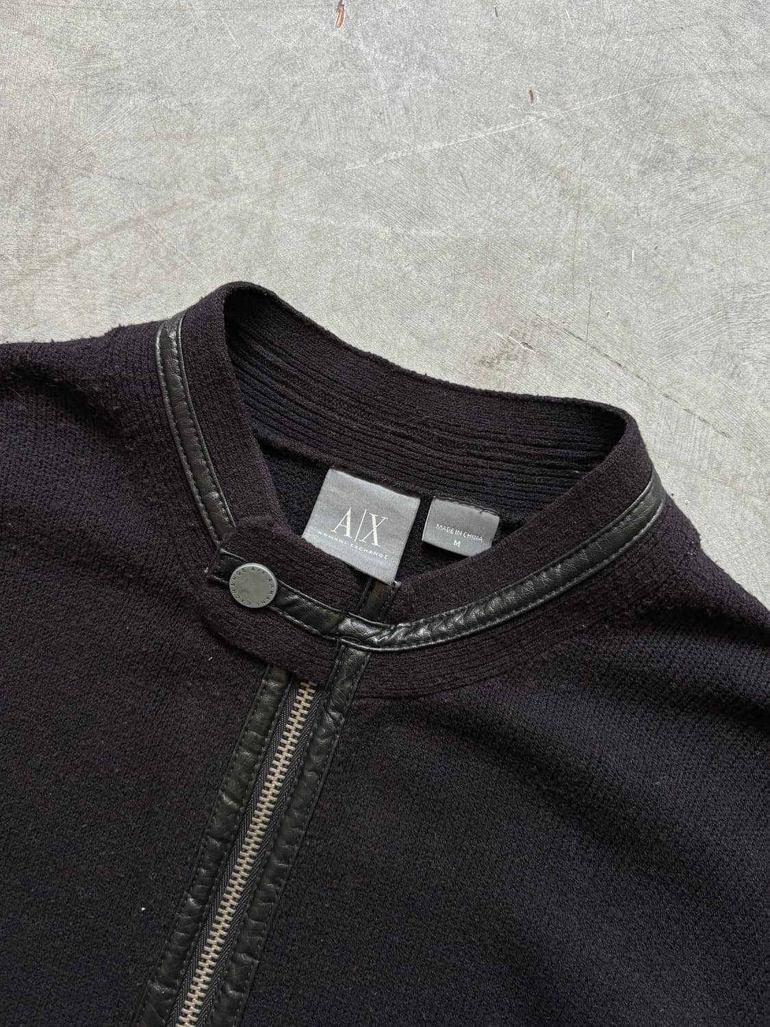 Armani Exchange 아르마니 익스체인지 블랙 니트 집업 상품이미지6