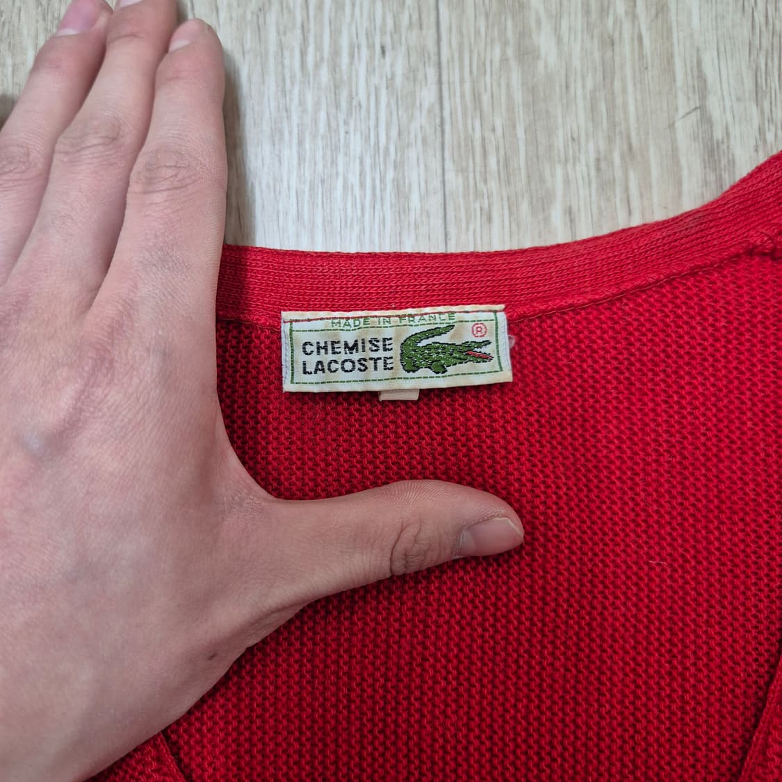 라코스테 키즈 크록패치 울 가디건 (16) 상품이미지5