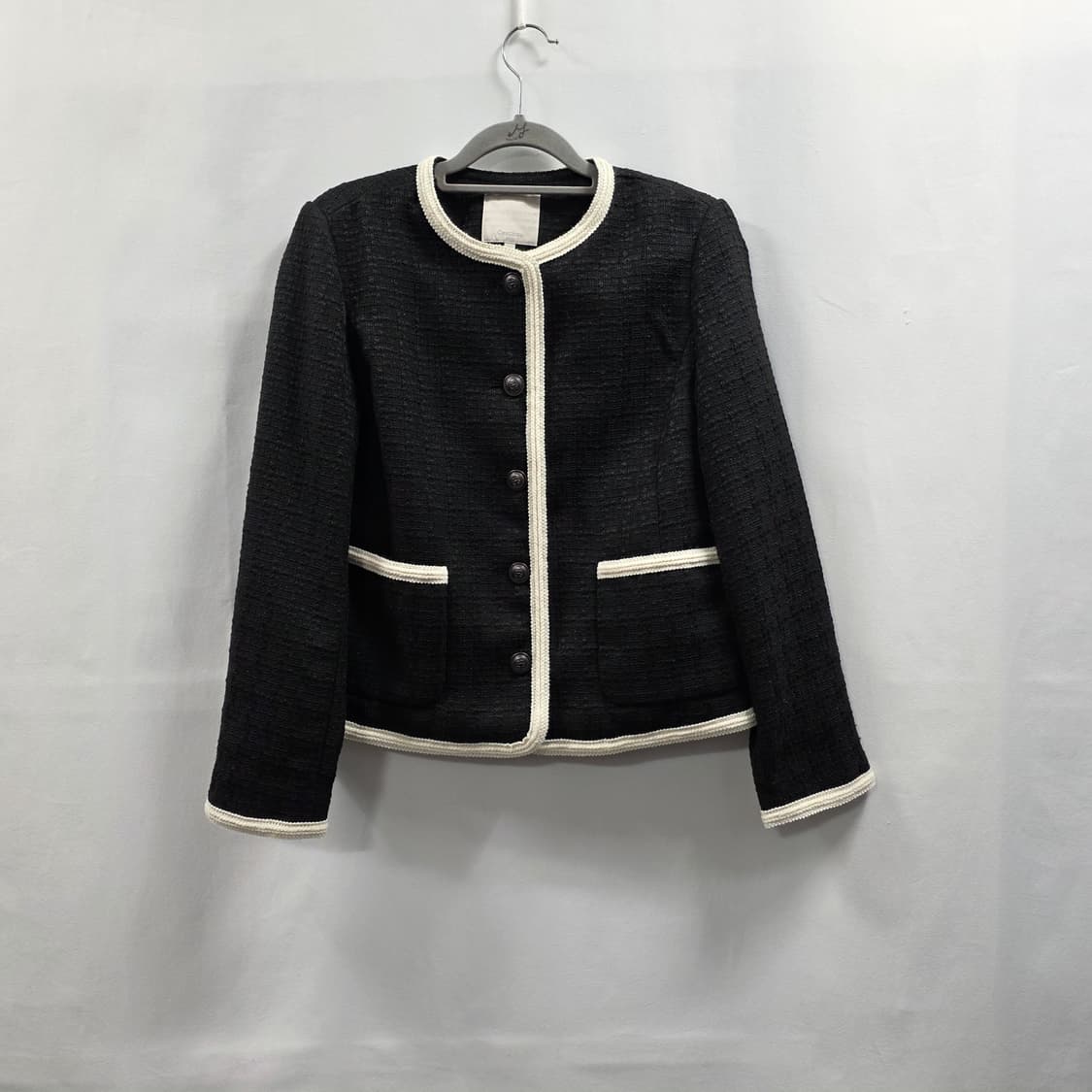 0740 [셀렙샵 에디션] 2024 트위드 배색 라운드 자켓(55) 고급 상품이미지1