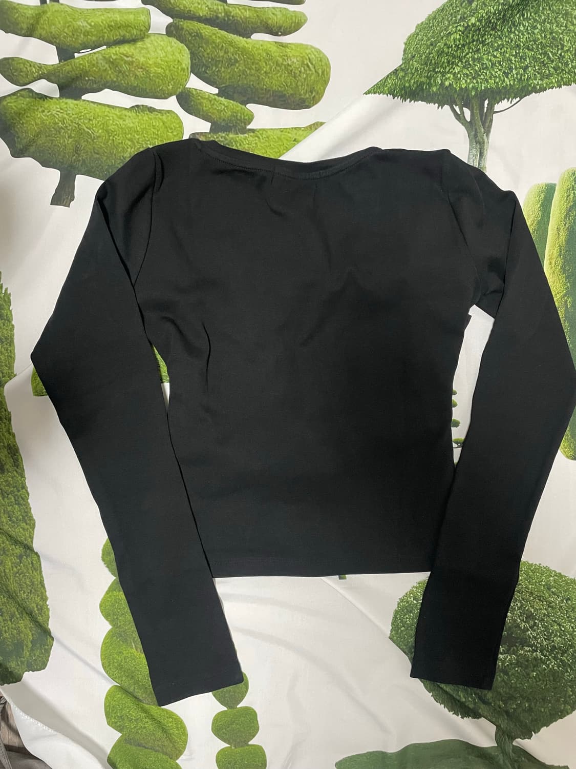 크랭크 더블 리본 타이드 탑_블랙 상품이미지6