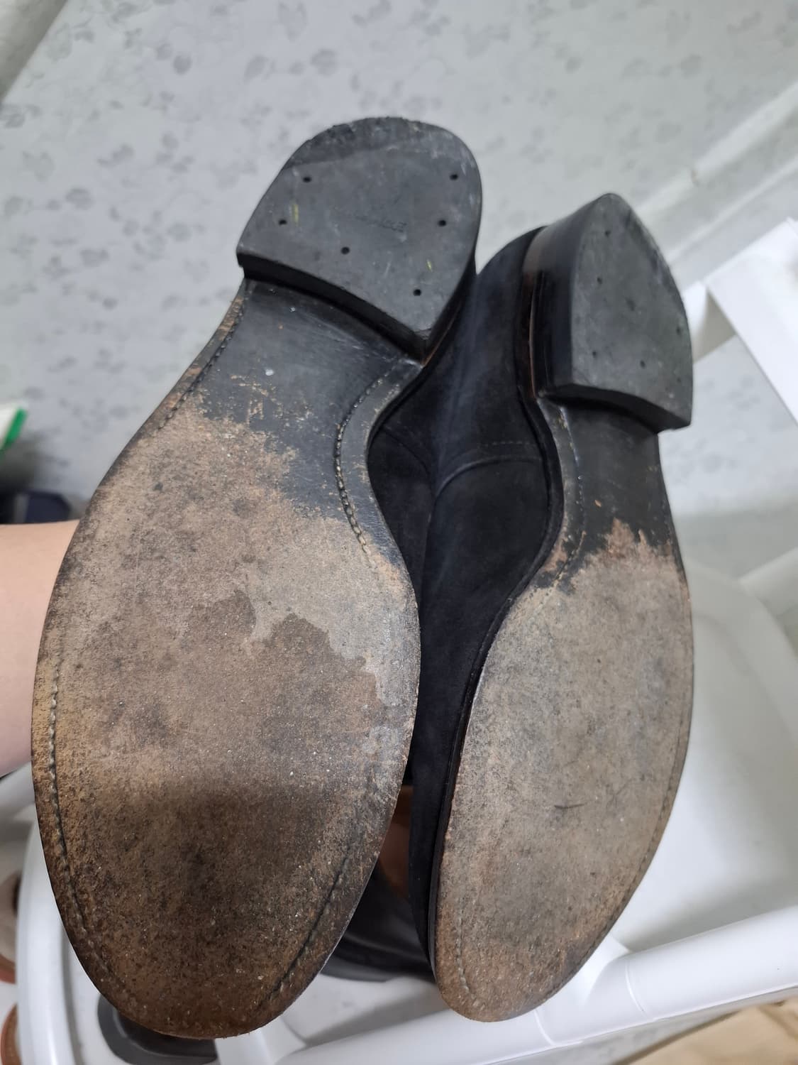 알든X빔즈 9D 블랙 스웨이드 더비 모디파이드 상품이미지5