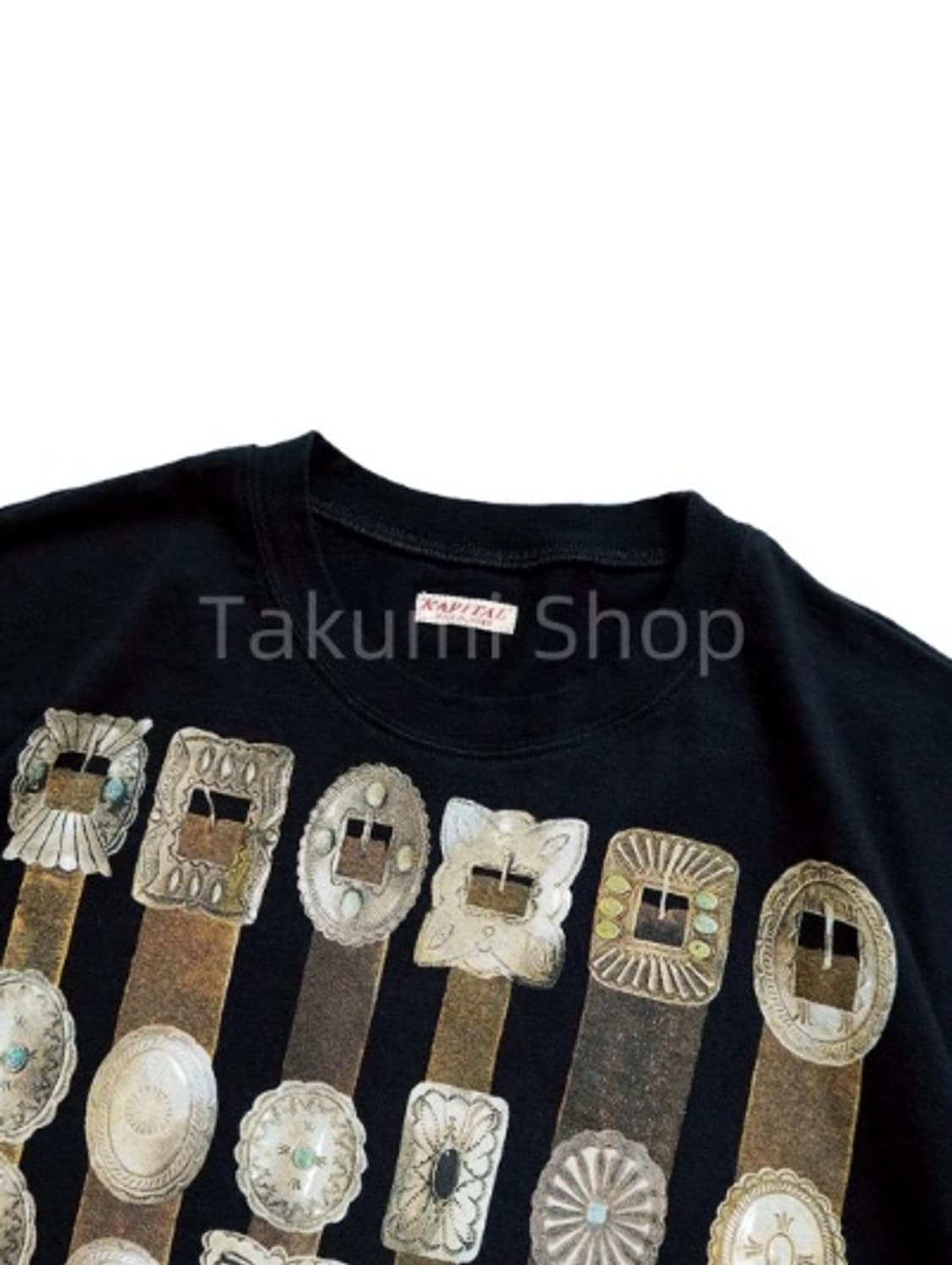 캐피탈 20 크루 반팔 티셔츠 블랙 M 상품이미지2