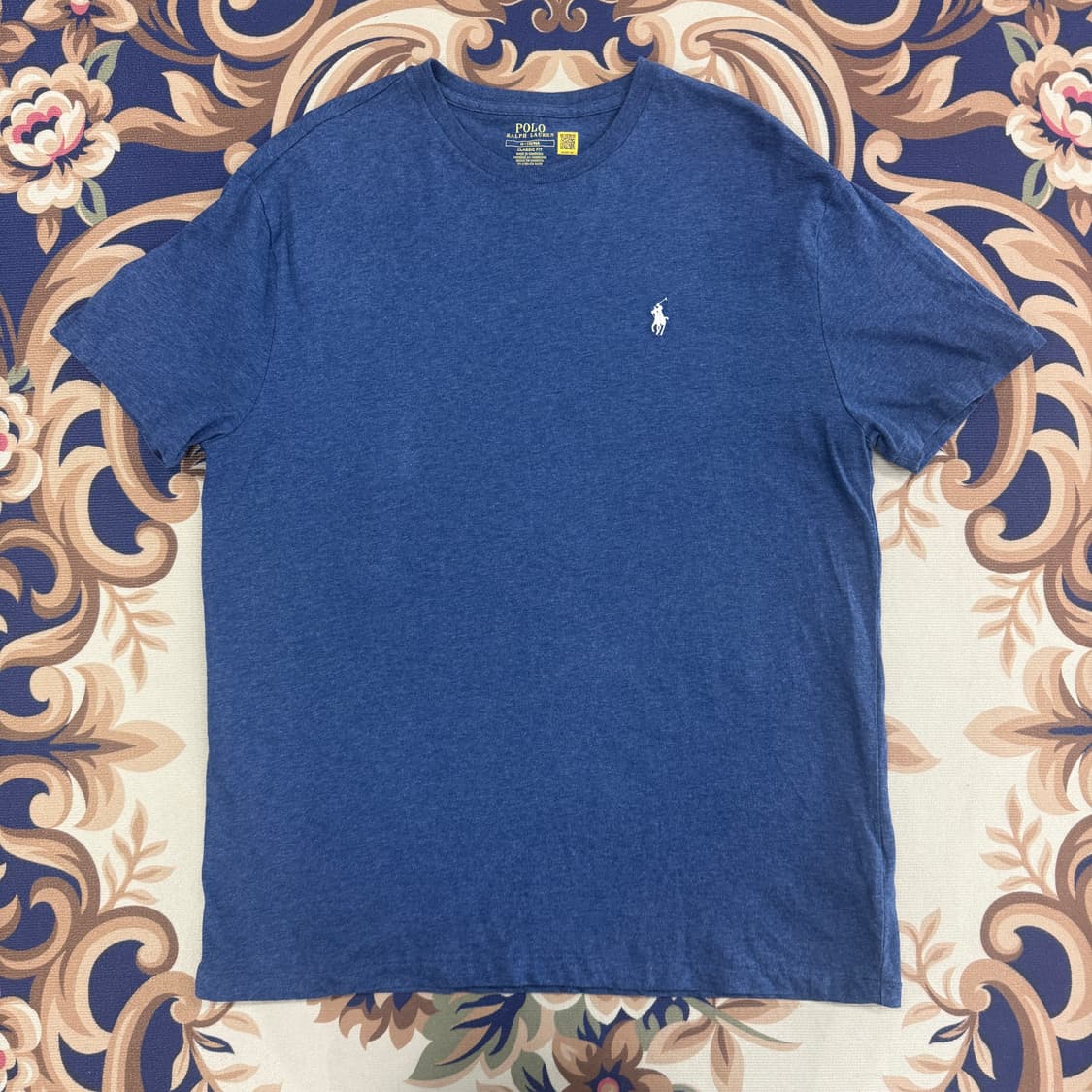 (M)폴로 랄프로렌 클래식 핏 반팔티셔츠(네이비) 상품이미지1