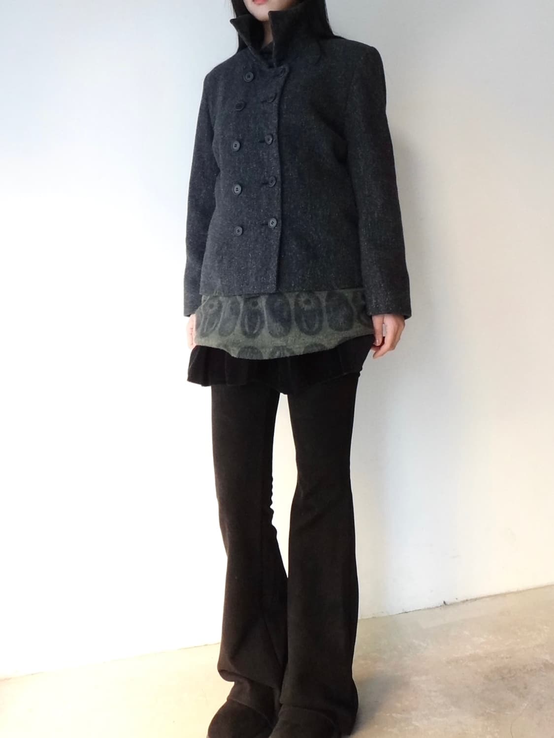 Ancient pattern neck detail top  상품이미지7