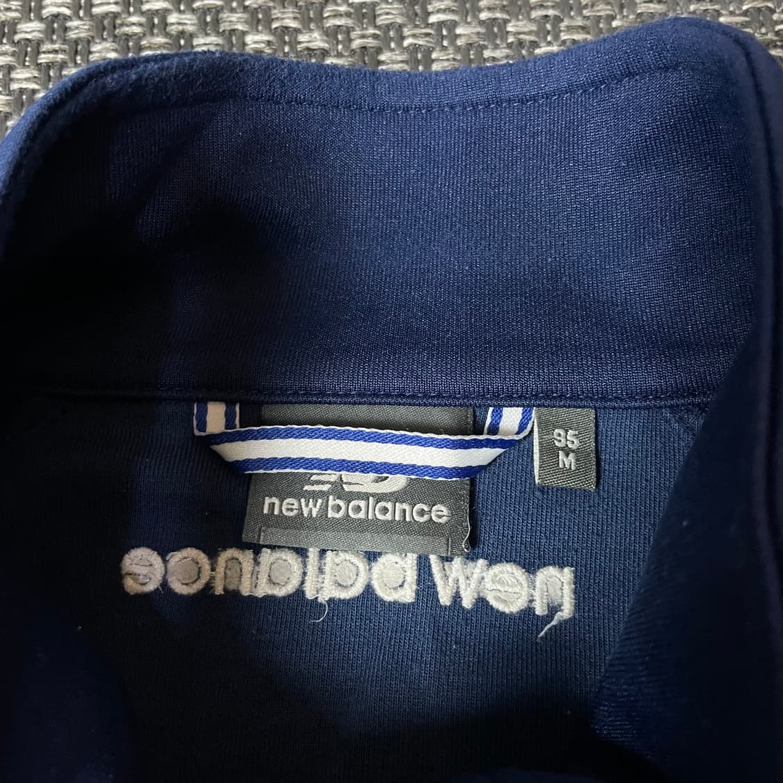 뉴발란스 네이비 로고 트랙탑 져지 M 상품이미지4