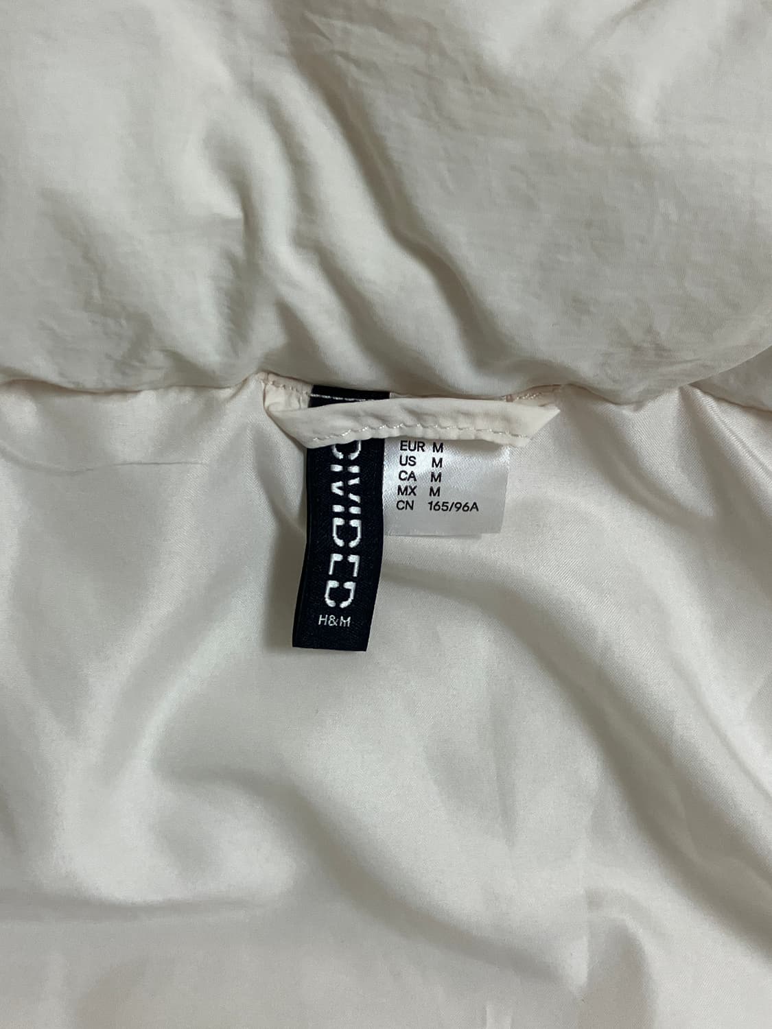 h&m 크림색 패딩 m사이즈  상품이미지2