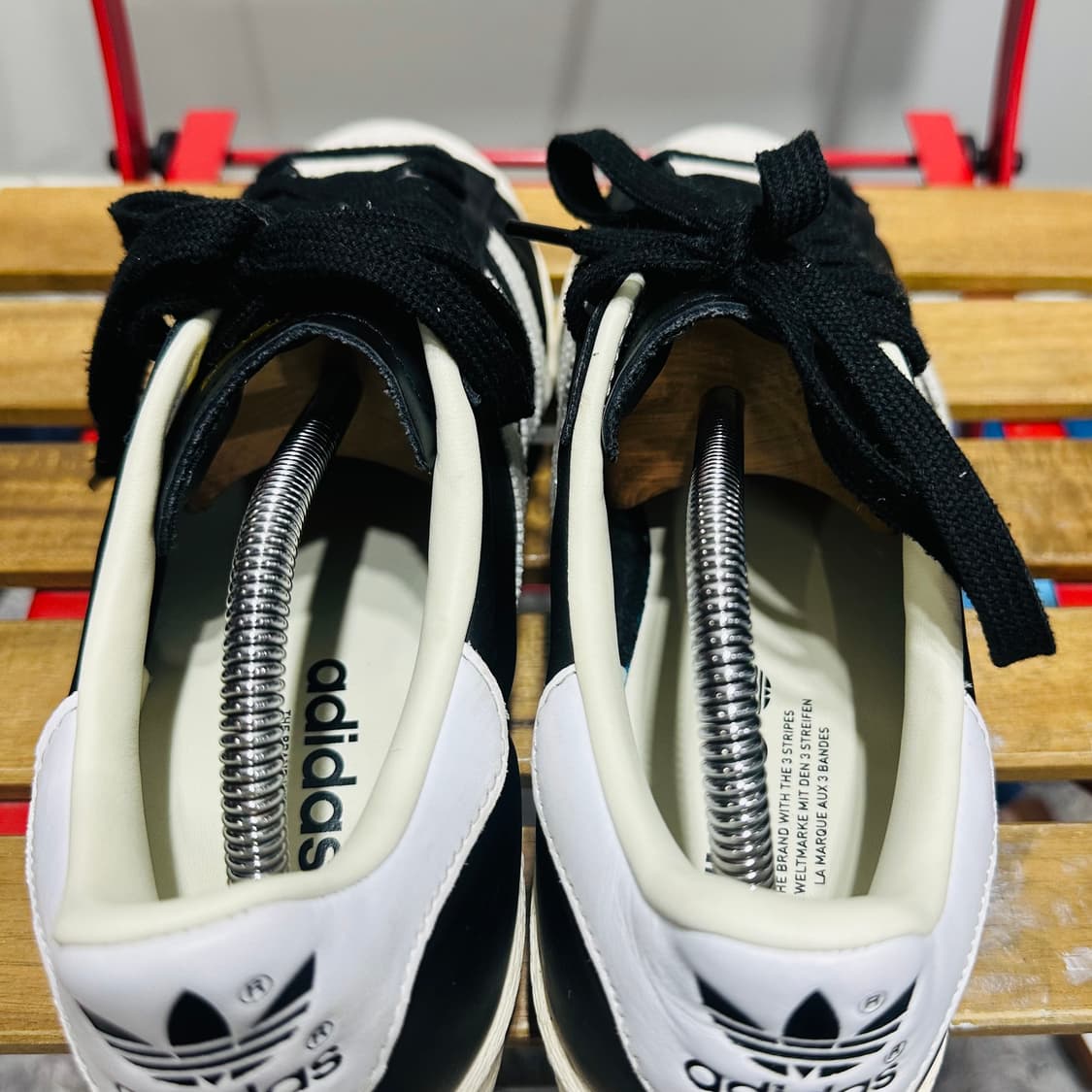 275) 아디다스 운동화 남성 남자 신발 슈퍼스타 82 코어 블랙 상품이미지5