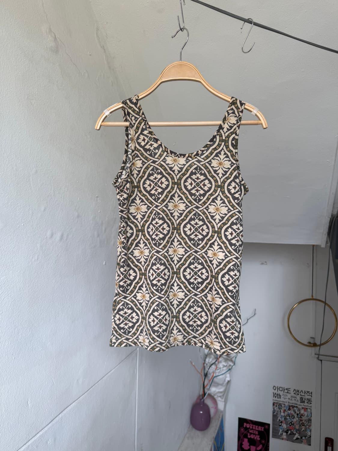 에스닉 패턴 레이어드 나시 상품이미지5