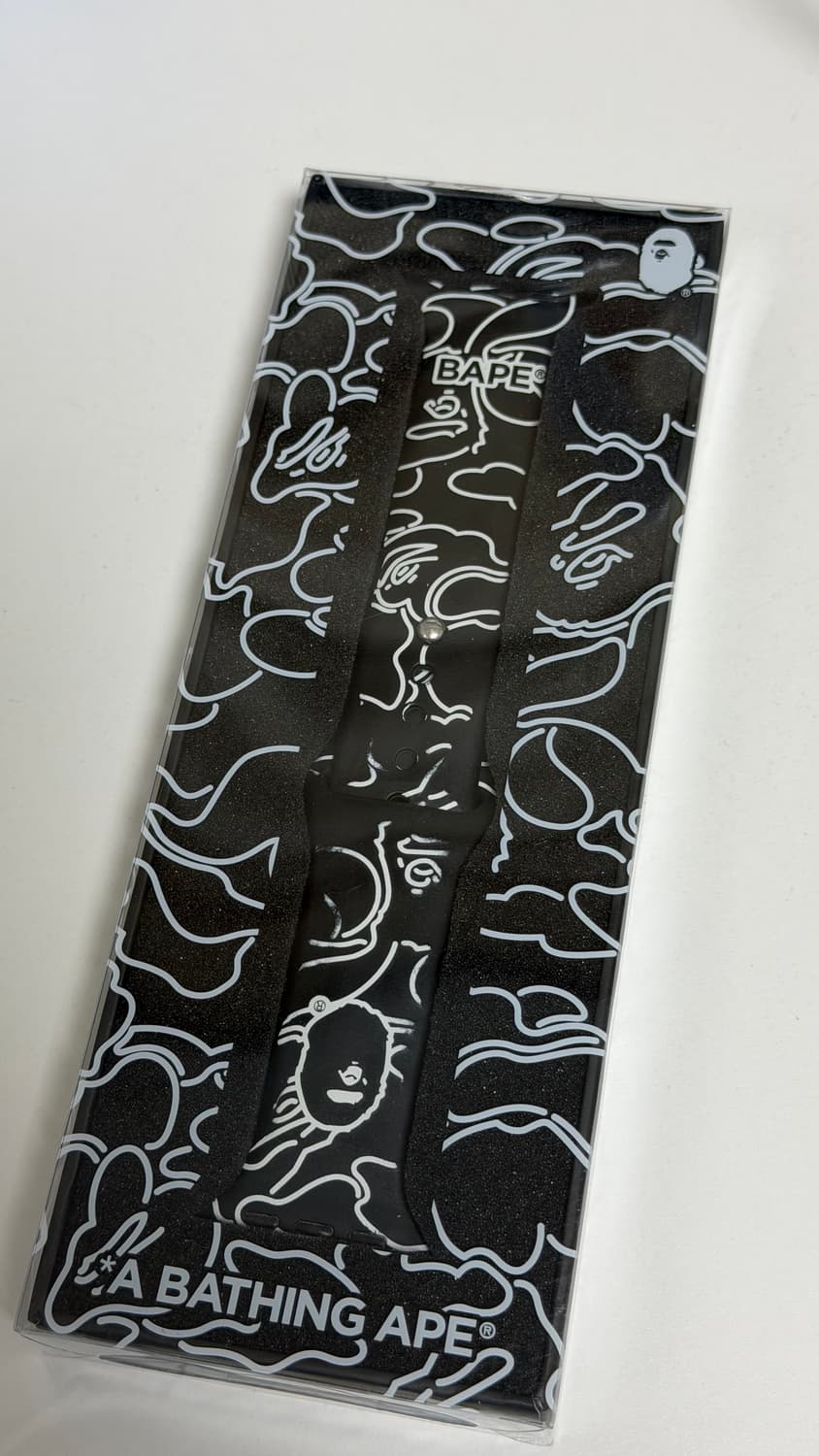 베이프 애플워치 45mm 스트랩 블랙 상품이미지1