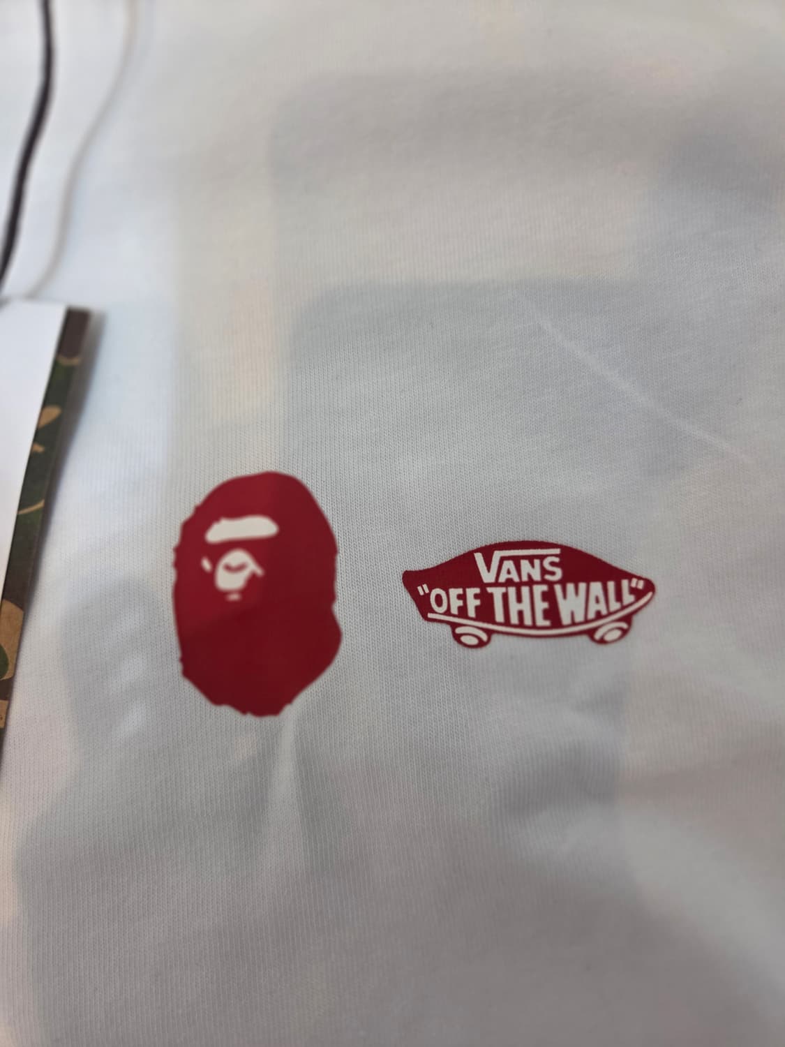 [새상품] 베이프X반스 콜라보 티셔츠M 상품이미지3