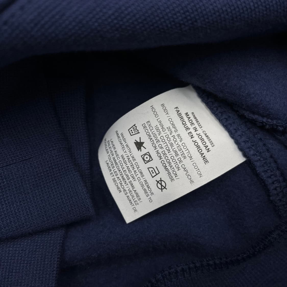 나이키 미니로고 네이비 후드집업 S 상품이미지7