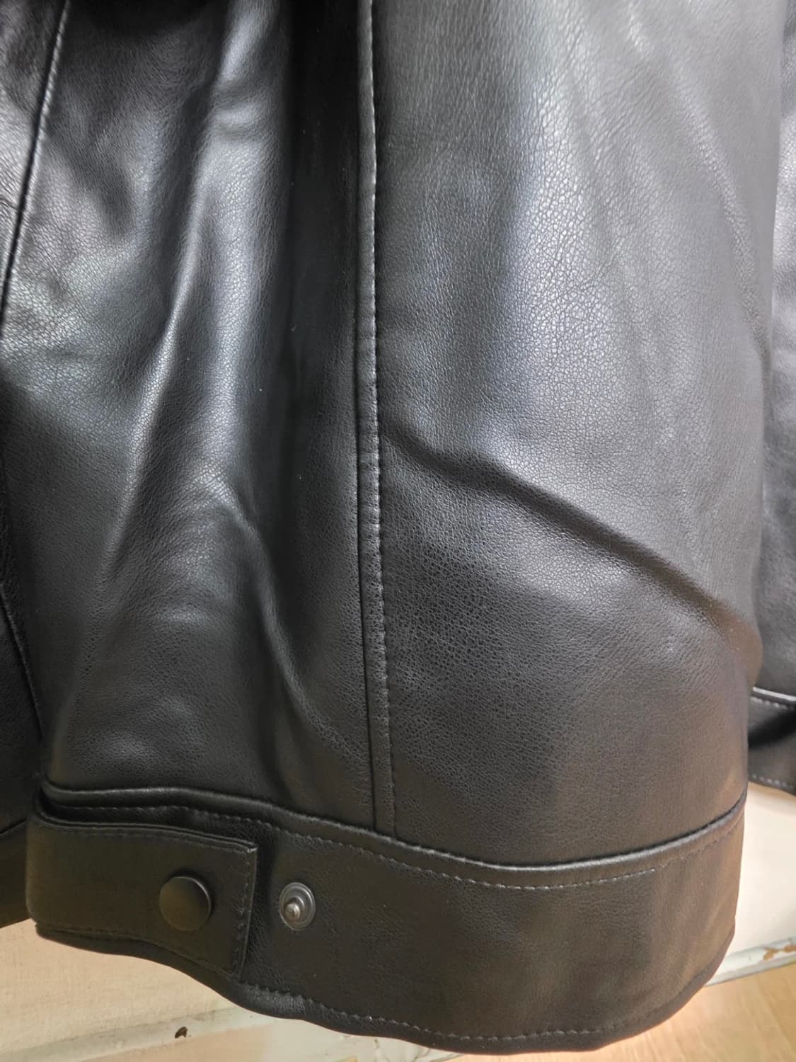 도프제이슨 오버핏 비건레더 싱글자켓 L 상품이미지8