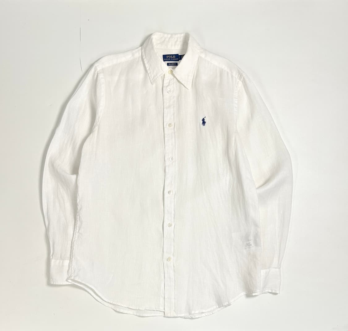 Polo 폴로 랄프로렌 린넨 셔츠 화이트 여성 (s)44-55 상품이미지2