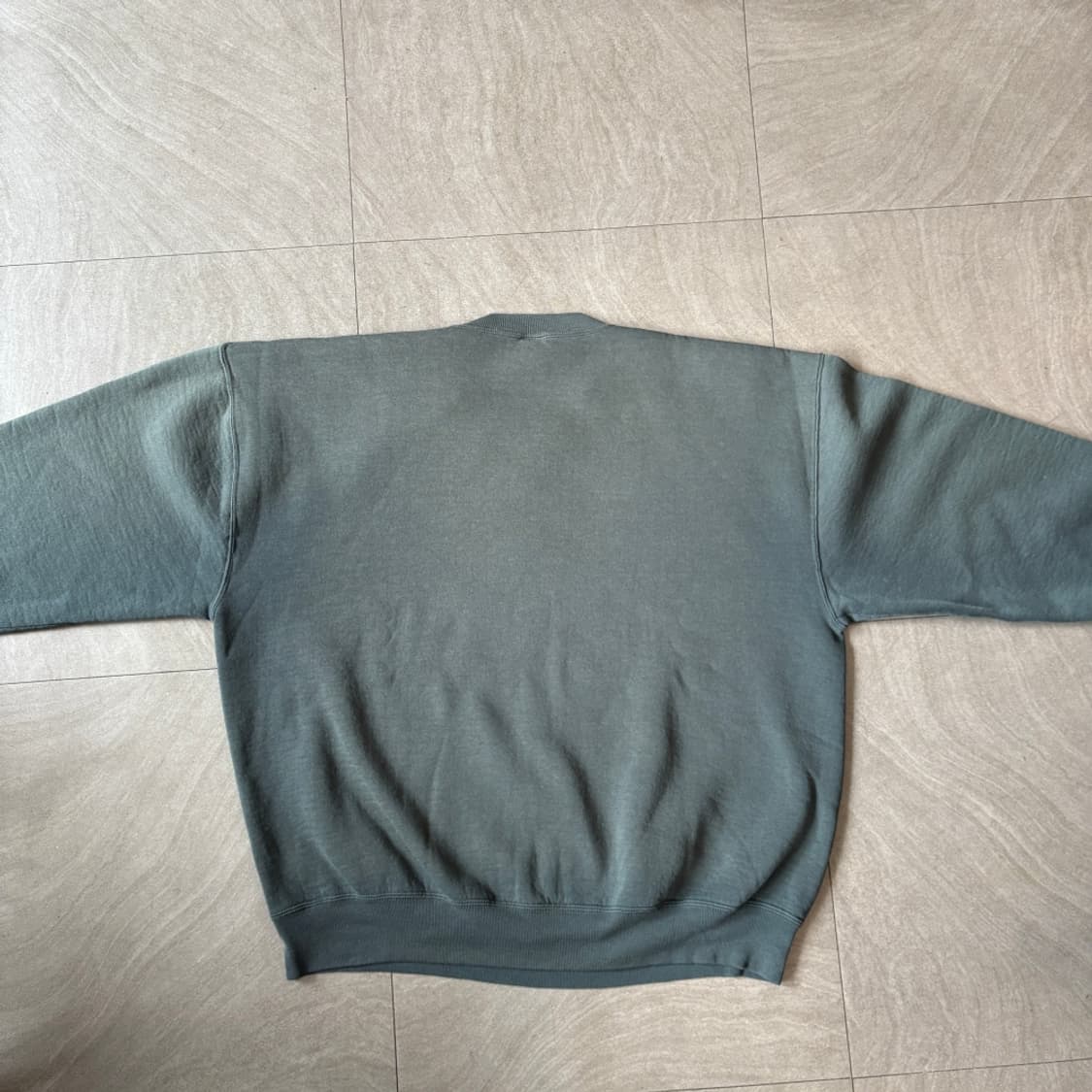 90s 90년대 미국 생산 러셀 블랭크 그레이 스웻셔츠 상품이미지10