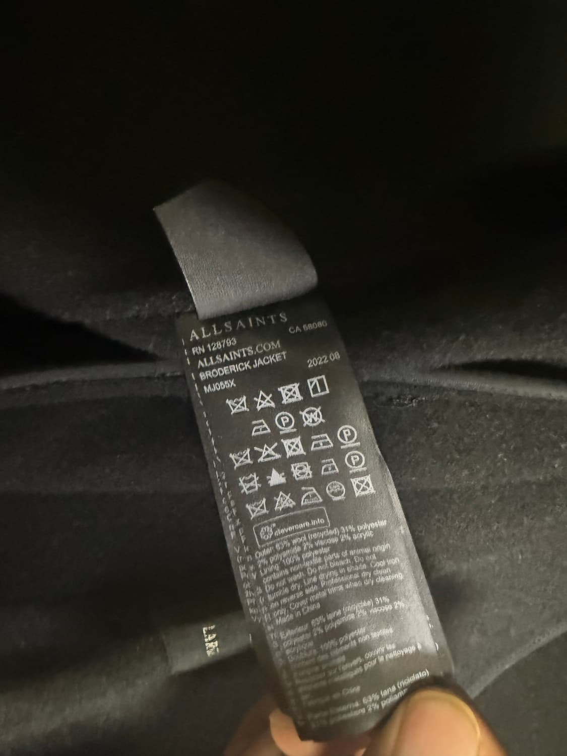 올세인츠 브로데릭 울 자켓 L 사이즈 팝니다. 상품이미지7