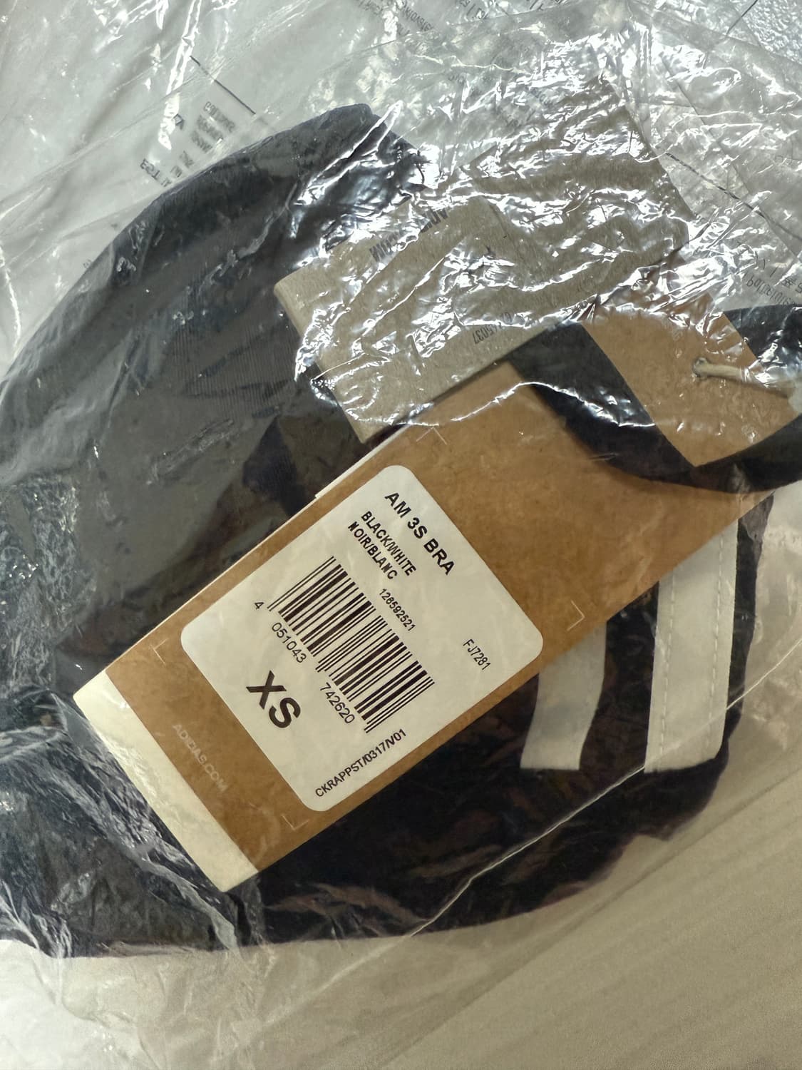 아디다스 올 미 3-스트라이프 라이트 서포트 우먼스 스포츠브라 블랙 상품이미지7