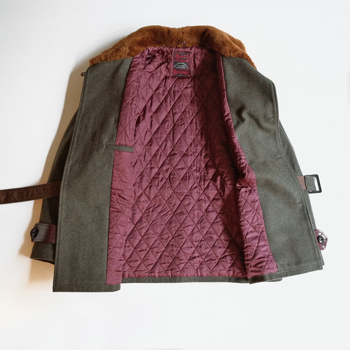 버즈릭슨 미해군 수송기용 플라잉 멜튼울코트 42사이즈 상품이미지8