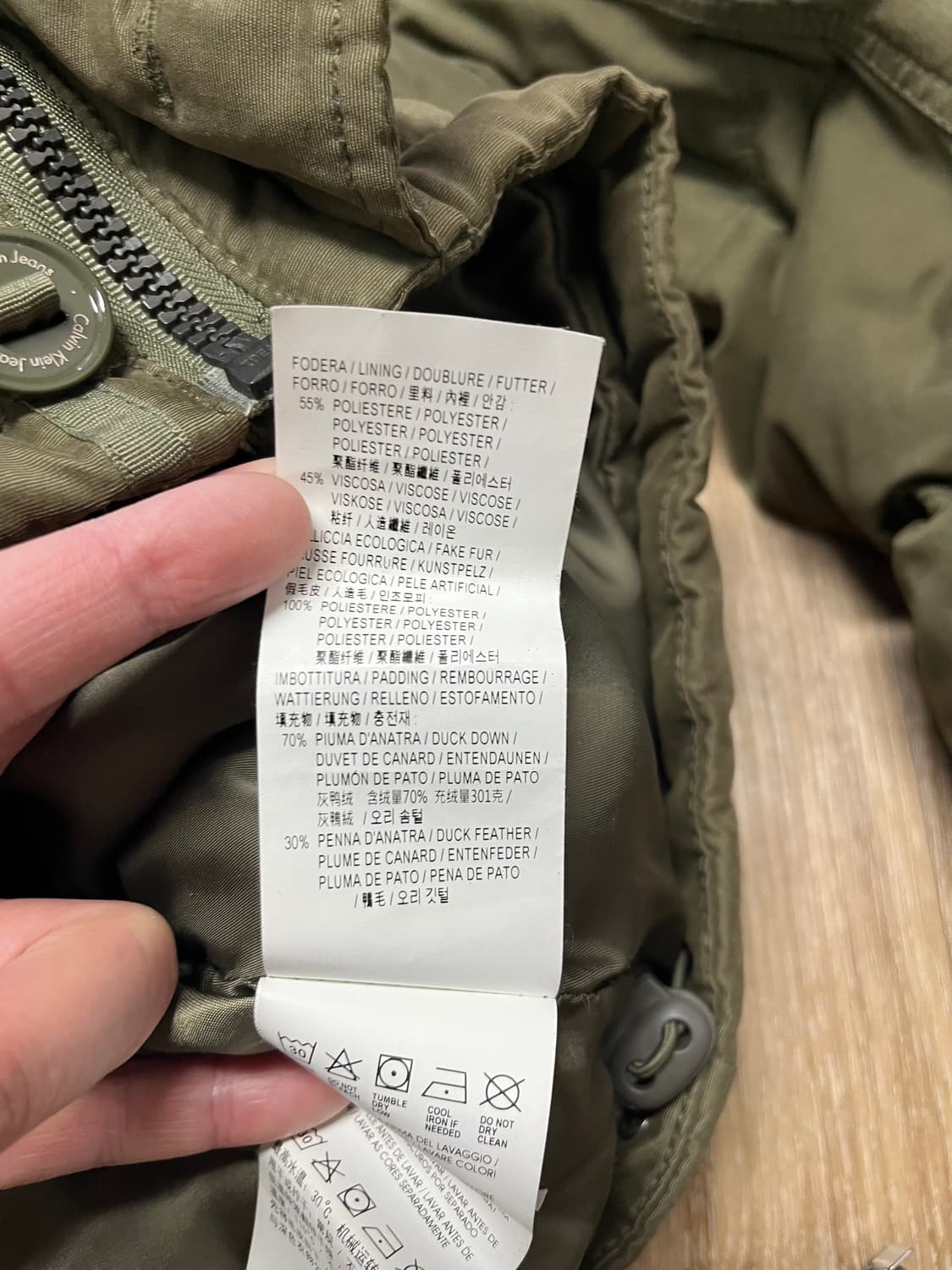 캘빈클라인 덕다운 점퍼 105 상품이미지5