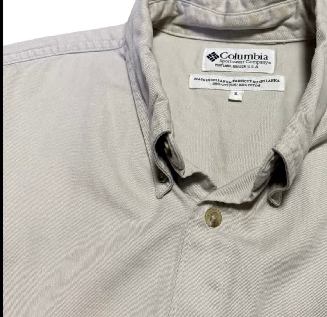 컬럼비아 USA 빈티지 베이지 셔츠 상품이미지2