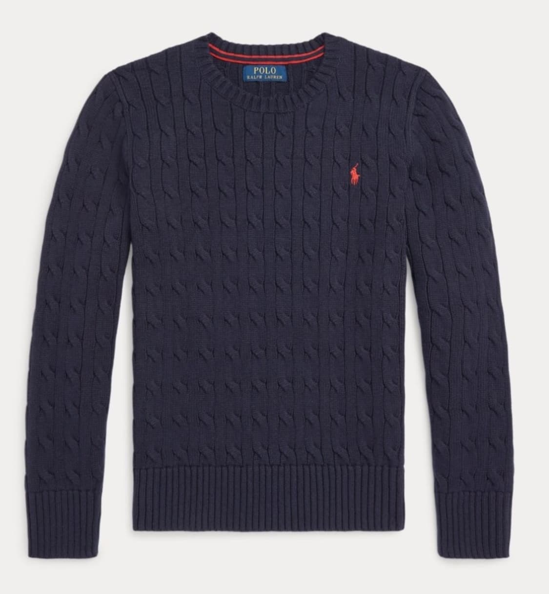 폴로 보이즈 스웨터 네이비 레드포니 L사이즈(55사이즈) 상품이미지2