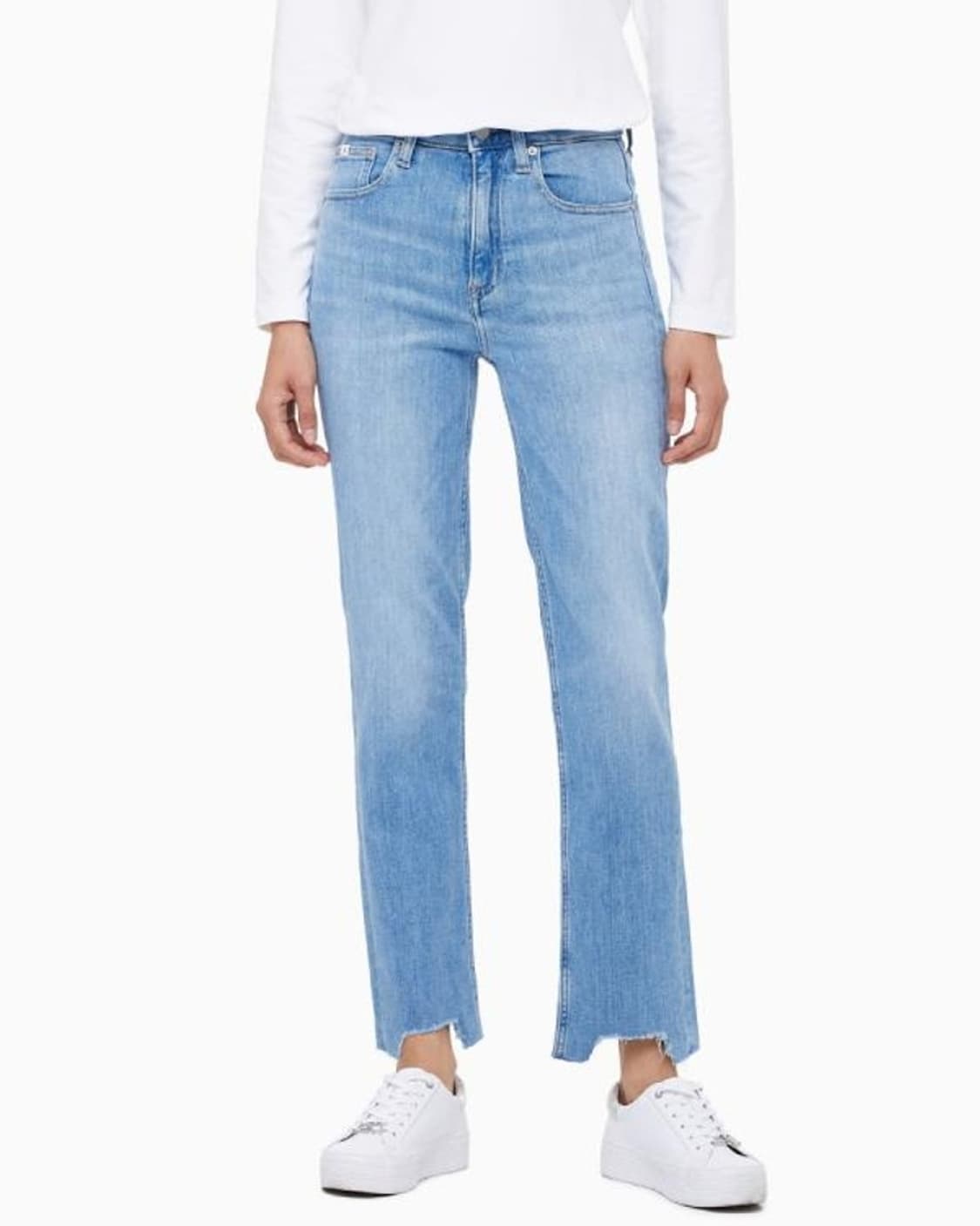 (품절)캘빈클라인진 CK 하이라이즈 슬림스트레이트핏 라이트블루 데님 25 상품이미지2