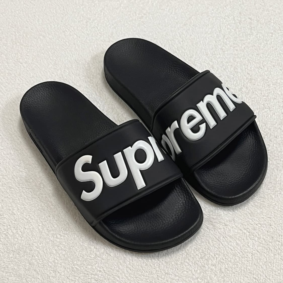 슈프림 14SS 슬라이드 슬리퍼 블랙 상품이미지3