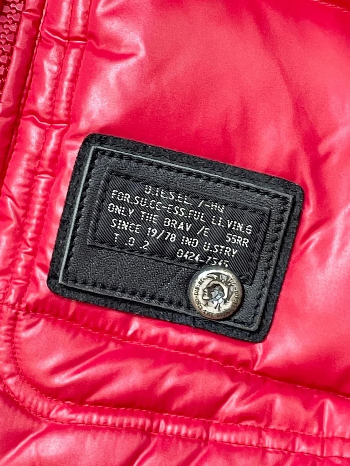 디젤 DIESEL 00s 지퍼 덕다운 패딩 조끼 A1397 상품이미지4