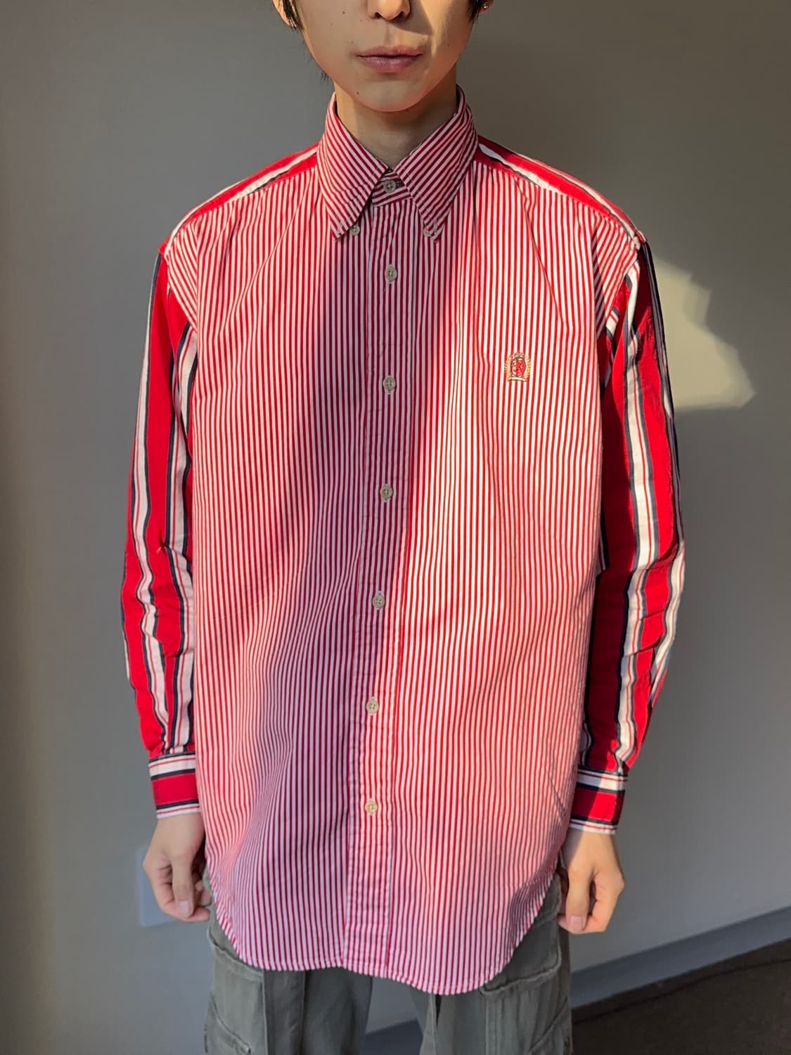 Tommy Hilfiger 이레귤러 스트라이프 셔츠 상품이미지5