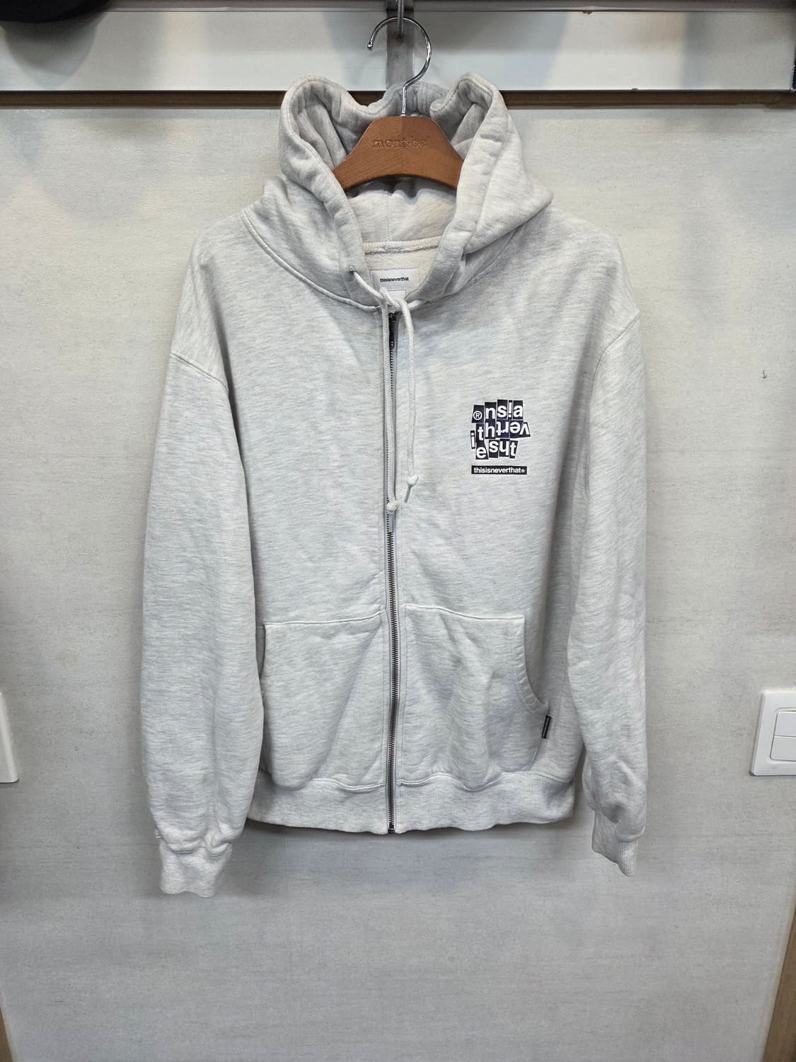 디스이즈네버댓 cnp 로고 기모 후드집업 s 상품이미지1