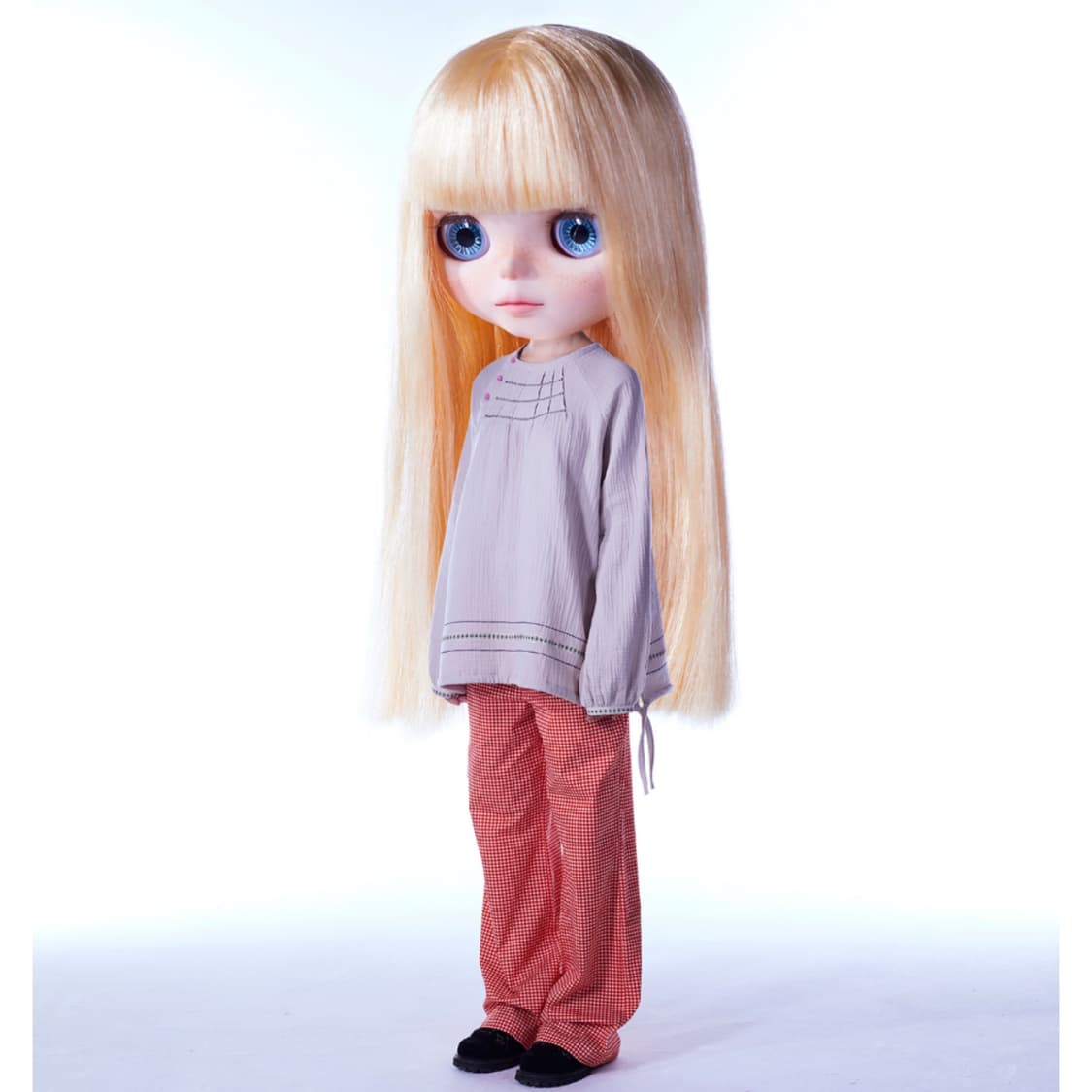 코이세이오 브라이스 지그재그 핀턱 블라우스 베이지 상품이미지7