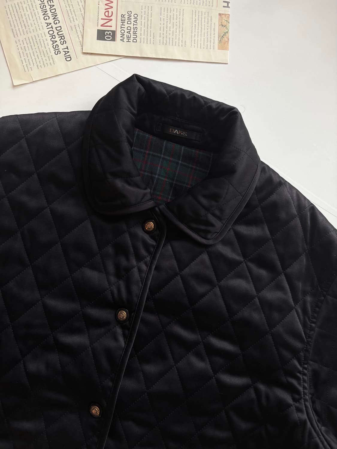 DAKS 닥스 블랙 퀄팅 자켓 상품이미지3