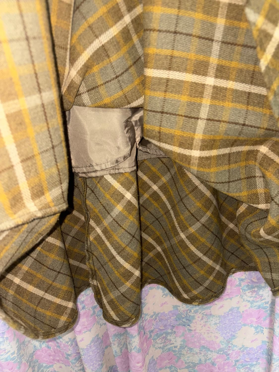 옐로우 체크 롱 스커트 상품이미지8